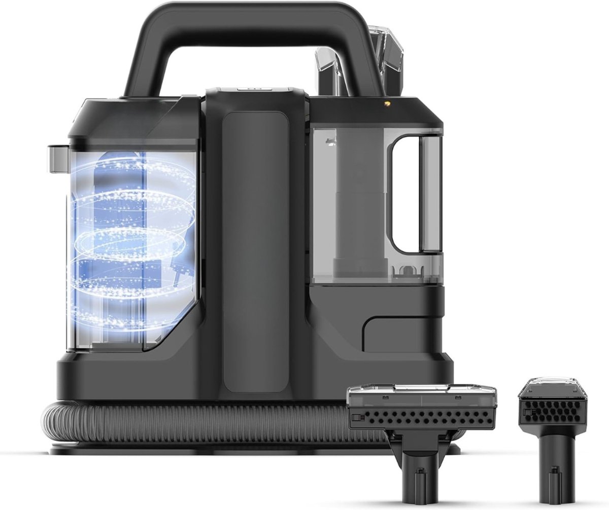 Allvia® Tapijtreiniger Machine - Tapijtreiniger Stofzuiger - Tapijtreiniger - Vlekkenreiniger - Bankreiniger - 450W - Zwart- 16 cmx 30cm x 26 cm