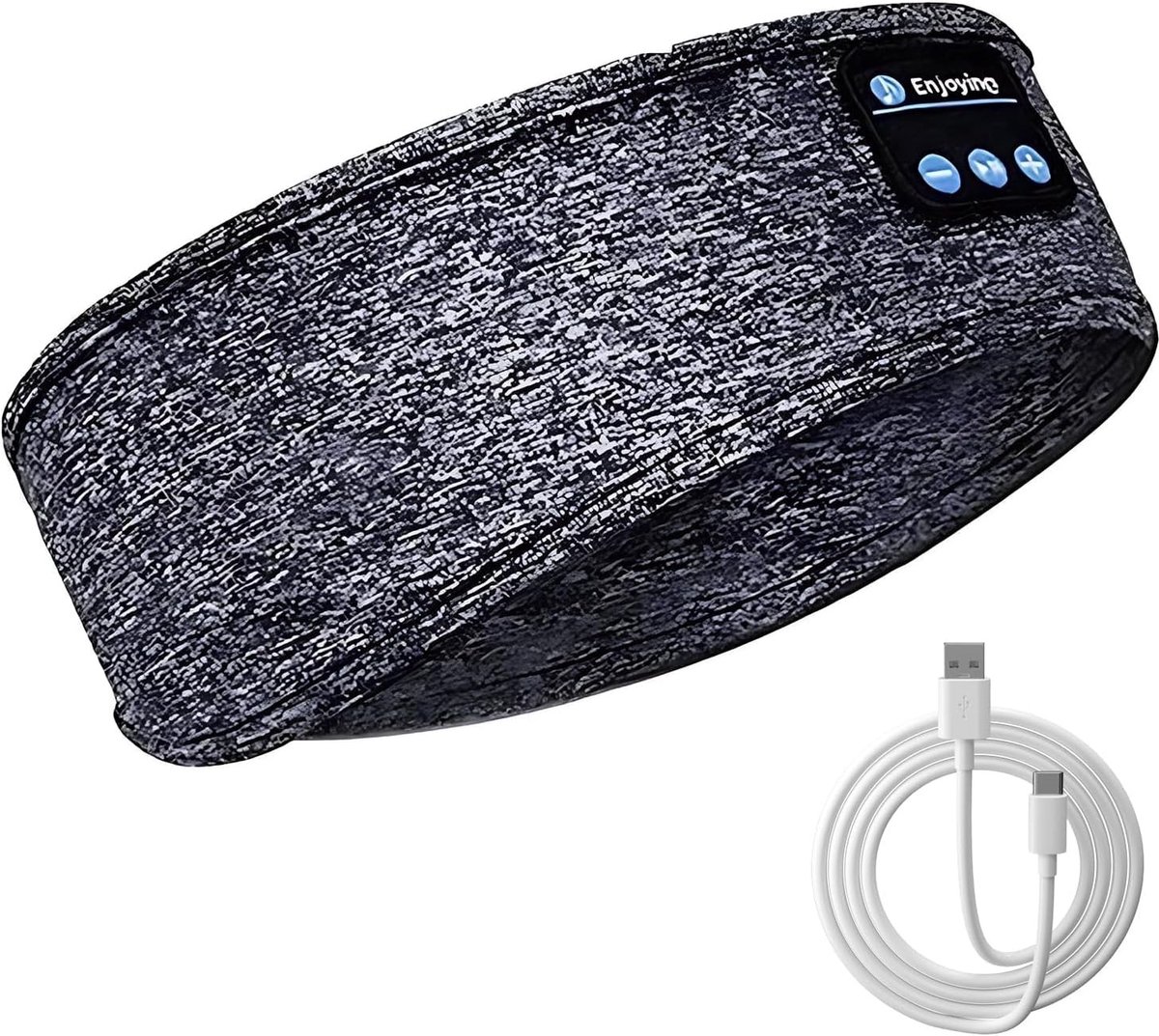 Draadloze Slaapkoptelefoon met HD Stereo Geluid, Multifunctioneel Slaapmasker, Wasbaar en Ideaal voor Sport, Yoga en Reizen, Ultiem Comfort voor Zijslapers