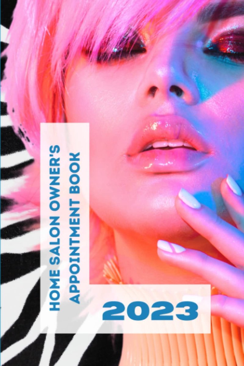 Home Salon Owner's Appointment Book 2023 - Week on Two Pages - Awareness days - Birthdays - Budget - ShopVlot