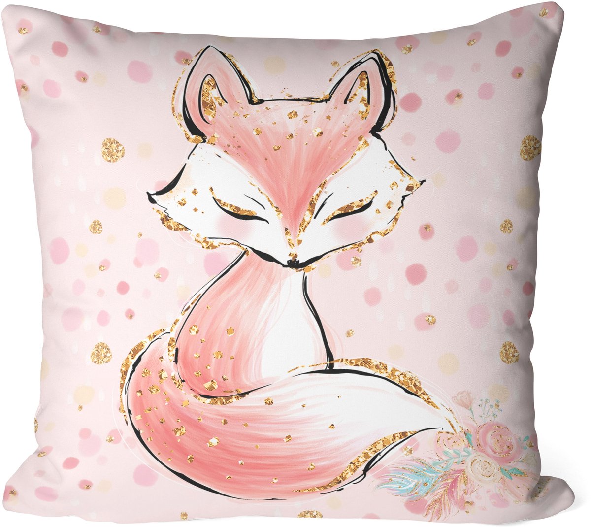 Lisiczka Kussenhoes 45x45cm - Kinderkamer Decoratie & Cadeau