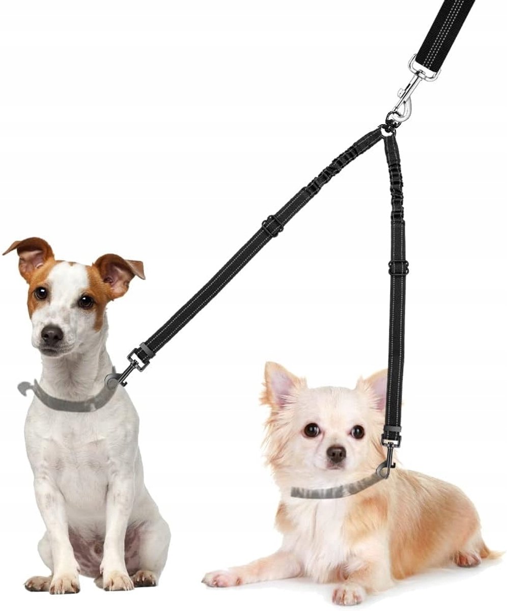 Dubbele Hondenriem 2-in-1, Roterend, voor Kleine Honden & Puppy's