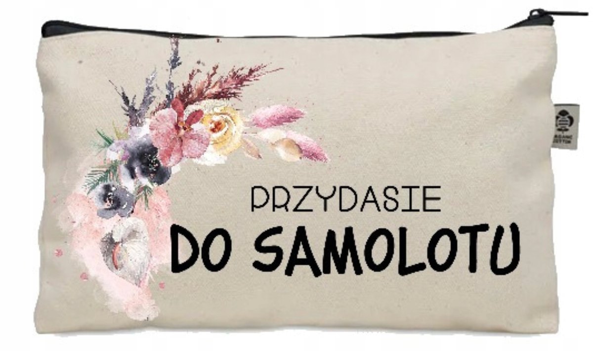 Merkloze Reistas Organizer - Katoenen Cosmetic Tas
