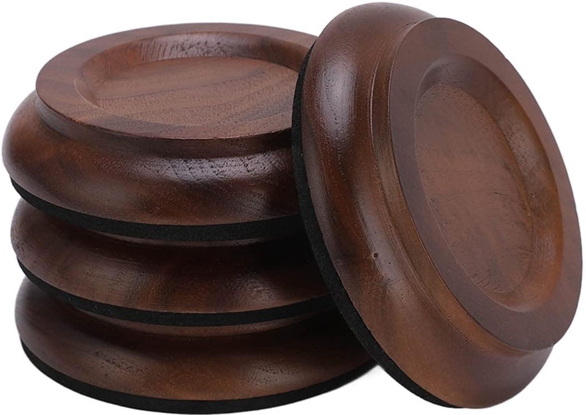 Set van 4 Antislip Caster Cups voor Piano - Geluidsdempende Vloerbeschermers voor Piano Wielen en Voeten