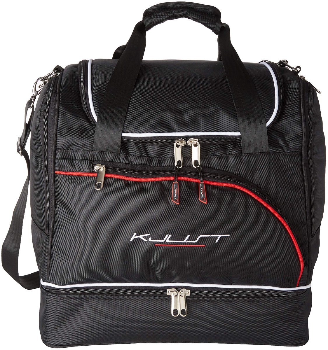 SnelShoppen - Kjust KJ13003 Sporttas voor Auto - Ruime Sporttas, Perfect voor Sport, Reizen en Activiteiten, Duurzaam Materiaal, Compact en Handig, Zw