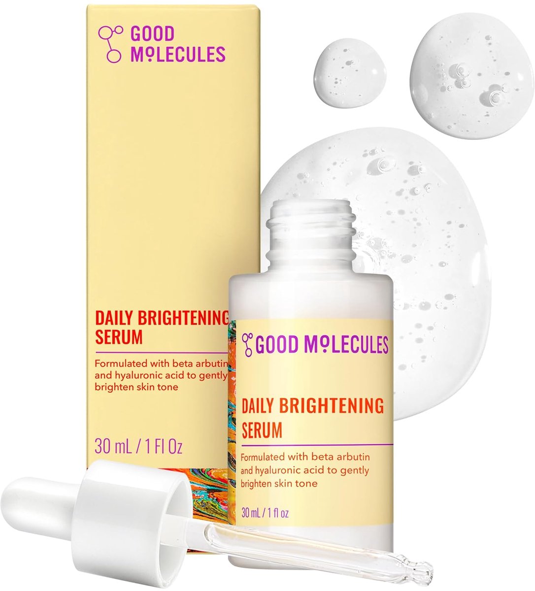 Good Molecules Daily Brightening Serum met Niacinamide & Hyaluronzuur – Gezichtsserum – 30 ml
