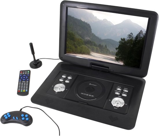 Draagbare DVD-speler - Films kijken - Onderweg entertainment - Ingebouwde spelconsole - 154 inch scherm - Zwart — afbeelding 3