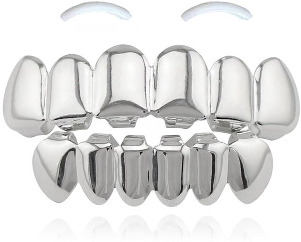 Tanden Set Gouden Tanden - Tandheelkundige Grills - Lichaam Sieraden - Halloween Cosplay - Materiaal Koper - 1 Stuk - Grillz