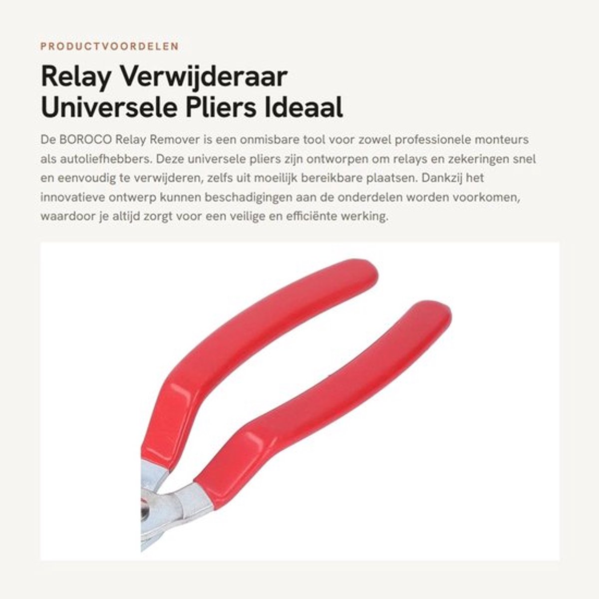 Relaisverwijderaar Universeel - Relais/Fuse Verwijderaar - Schokbestendig - Metaal - 100mm Opening - Eenvoudig te Gebruiken - Fuse Puller