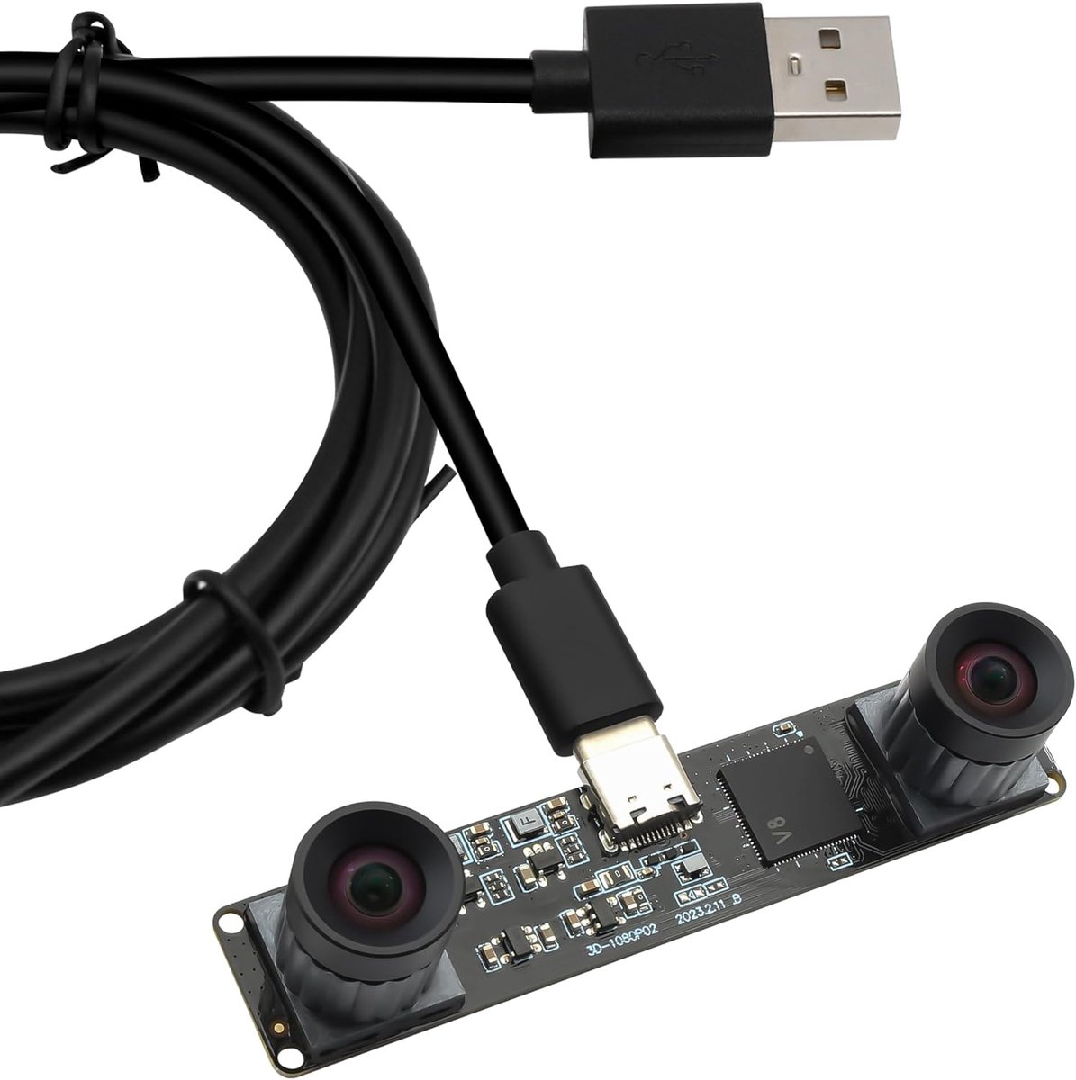 SnelShoppen - Dual Lens USB Camera 1080P 60fps - High Speed UVC Camera Board - Binoculaire Laser Graveer Camera - Perfect voor 3D VR en Biometrics