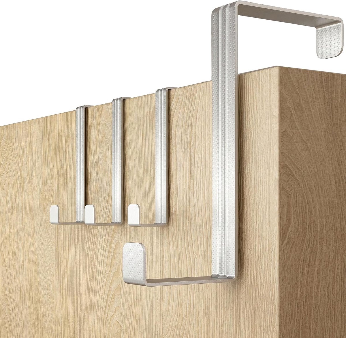 4smile Deurhaken XXL budget roestvrij staal_41 mm - set van 10 perchero puerta - sterke ophanghaken, 41 mm breed - ShopVlot