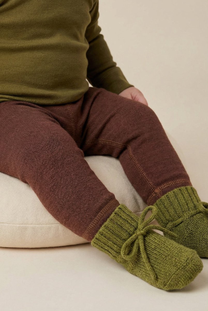 Wollen Baby- kinderbroek - Merinowol - Cinnamon 116