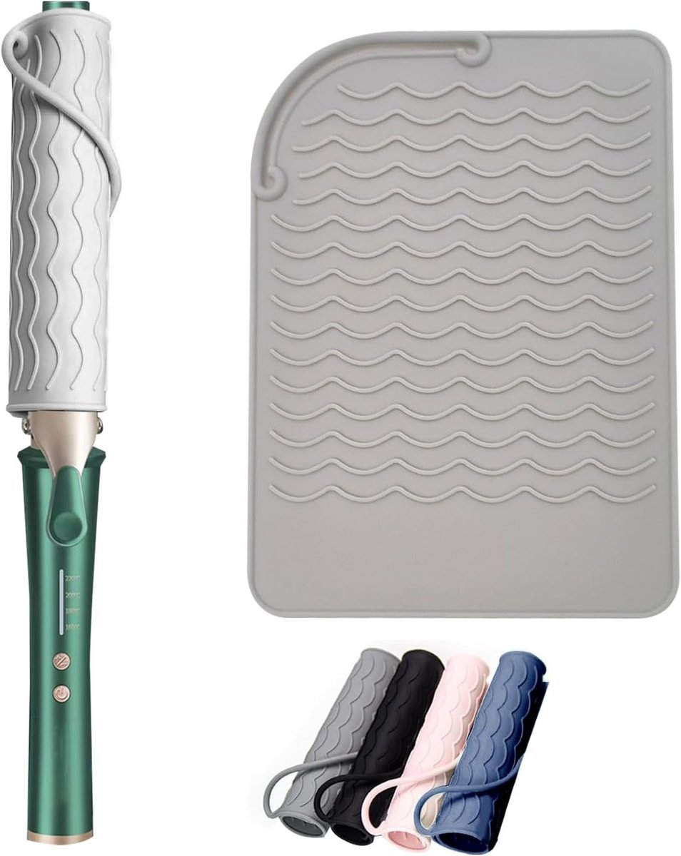 Hittebestendige siliconen mat voor stijltang, krultang en stylingtools - Ideaal voor veilig gebruik