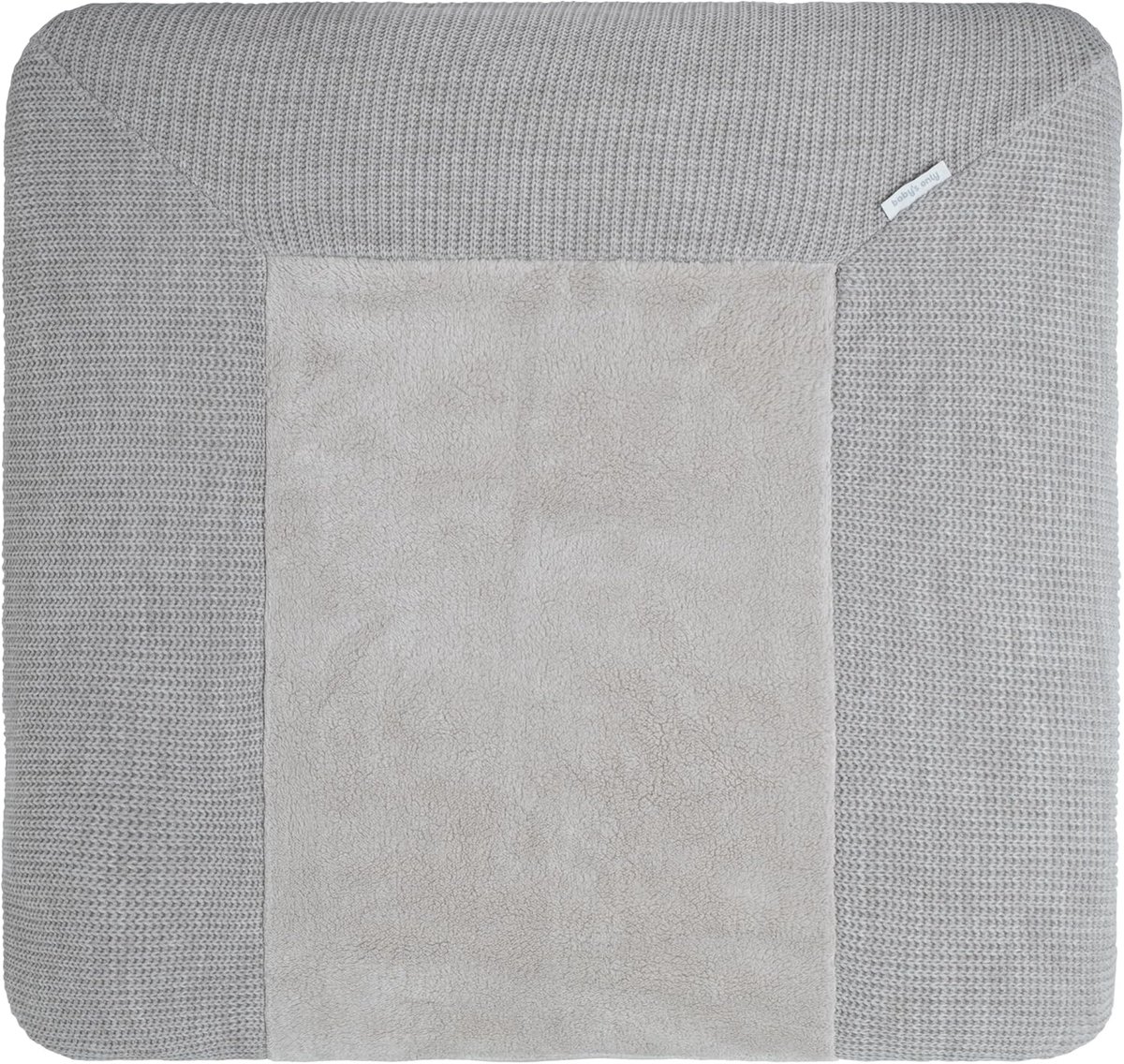 SnelShoppen - Knitted Baby Verzorgmat Cover - Kussenhoes - Verschoonmat Hoes Hope - Dusty Grey - 75x85cm - Wasbaar en Kleurvast - Perfect voor Baby Ka
