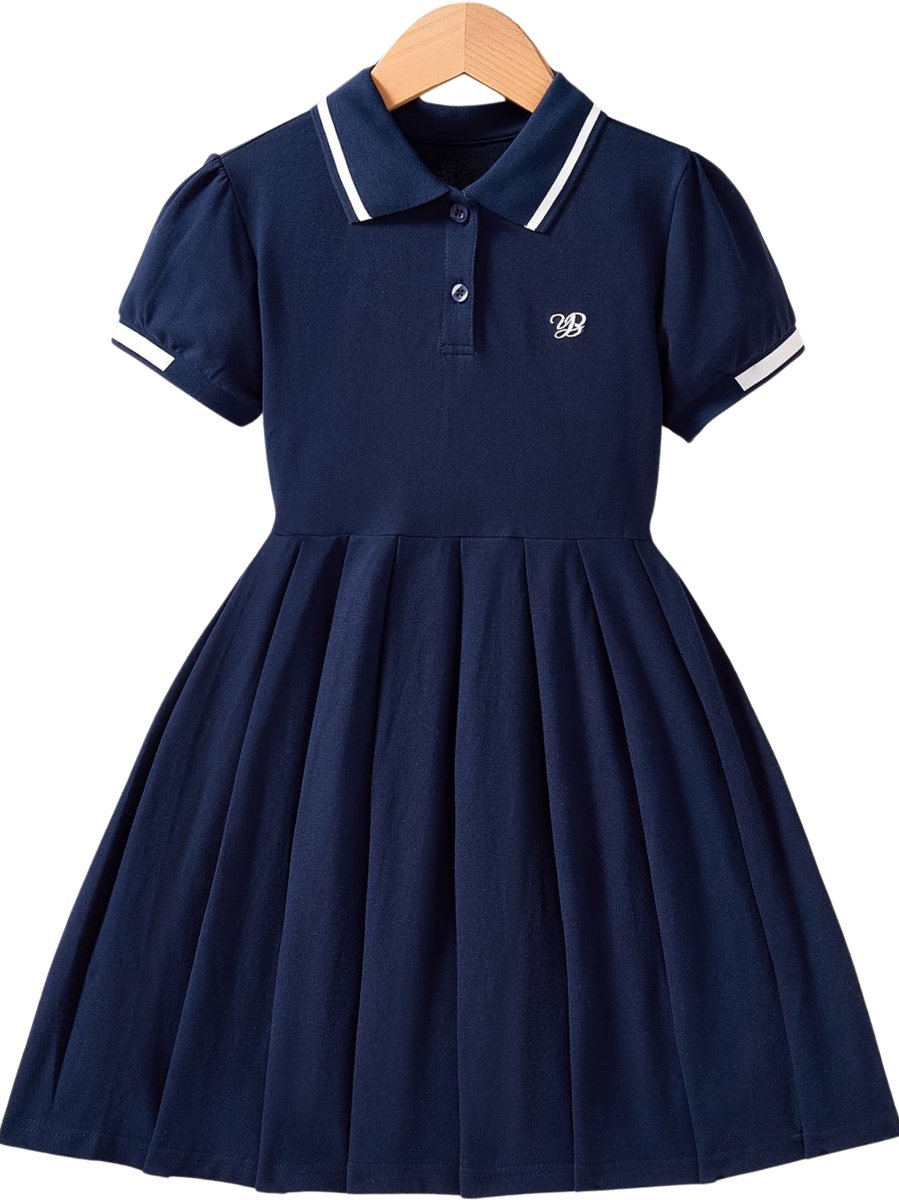 Currero Zomerjurk Meisjes Zomerjurken Kinderen Jurk Meisje Ibiza Stijl Sundress Kinderkleding 7-8 Jaar Koningsblauw