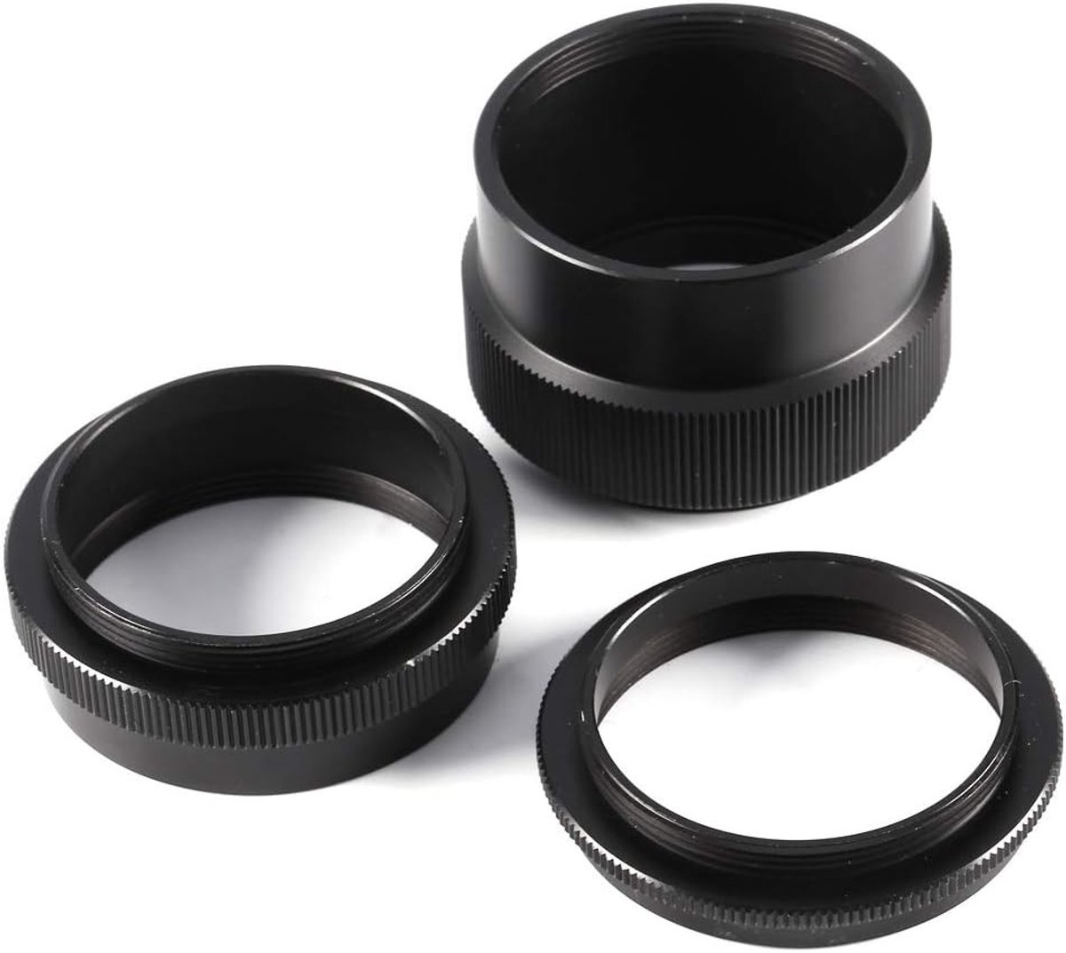 Macro Extension Tube Ring Set voor M42 42mm Schroefbevestiging met 9mm, 16mm en 30mm Adapters voor Film en Digitale SLR Camera's