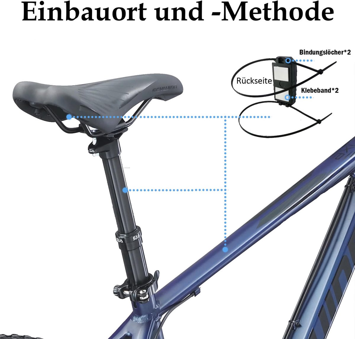 SnelShoppen - Verbeterd Fiets-alarmsysteem met Afstandsbediening, Waterdicht en Super Luid 110 Decibel, Ideaal voor E-bike, Scooter, Motorfiets en Bev