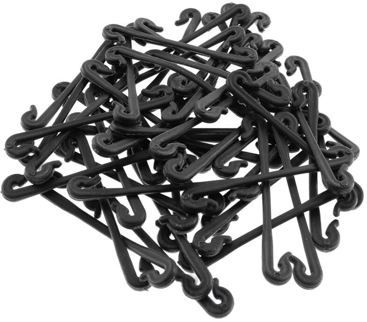 100 stuks tuinplantenbevestigingshaken met vaste lussen, entclips, landbouwgereedschap.