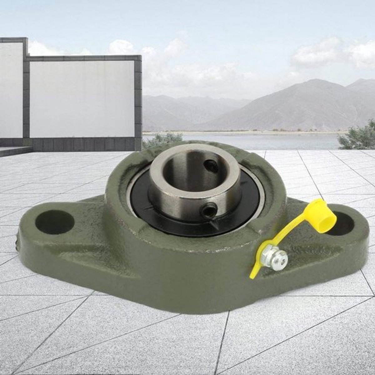 Flenslager 20 mm x 47 mm - Zelforiënterend Lager - Gietijzeren Behuizing - Hoge Hardheid - Lange Levensduur - Veelzijdige Vervangbaarheid - Bloklager