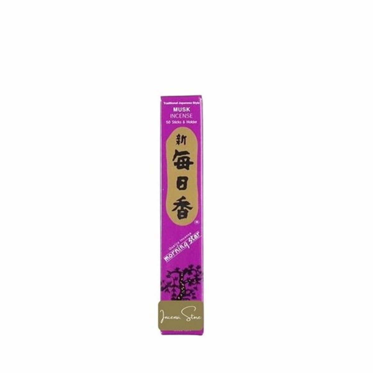 Wierook Japanse Muskus - 50 Stokjes - Keramische Houder - Natuurlijke Geur - Meditatie - O