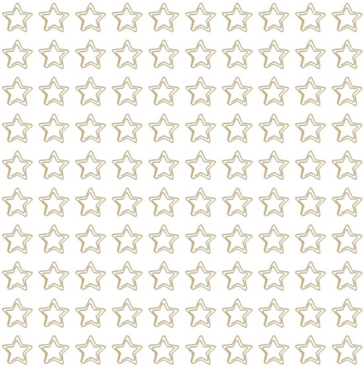 Bureauclips 100 stuks - Stervormig - Antislip - Documentorganizer - Decoratief - Geschikt voor kantoor/school - Paperclips
