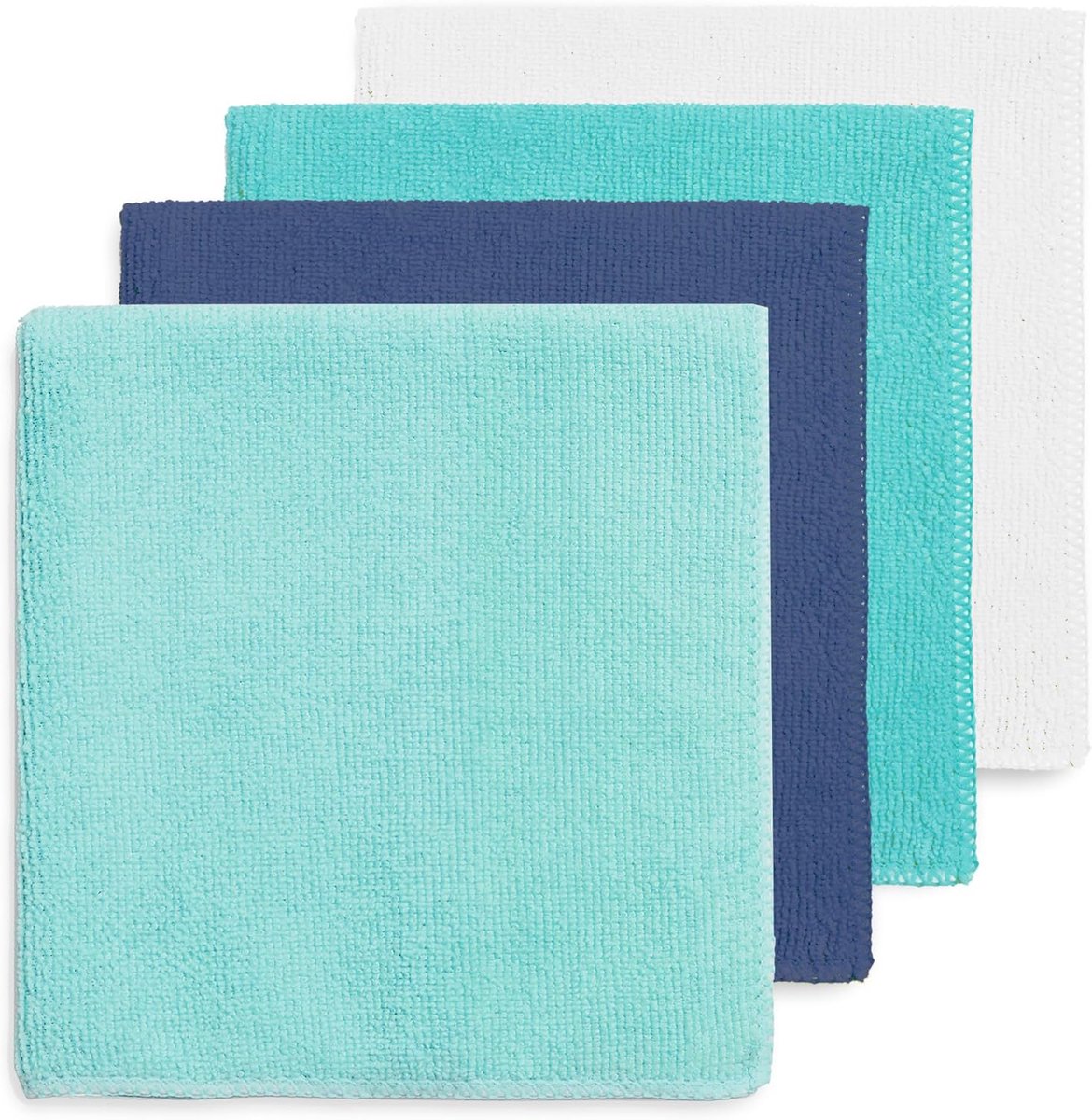 SnelShoppen - Keuken Doeken Set van 4, 100% Gerecycled Microvezel, Super Absorberend, Sneldrogend en Duurzaam, Multifunctionele Schoonmaakdoeken, 38 x
