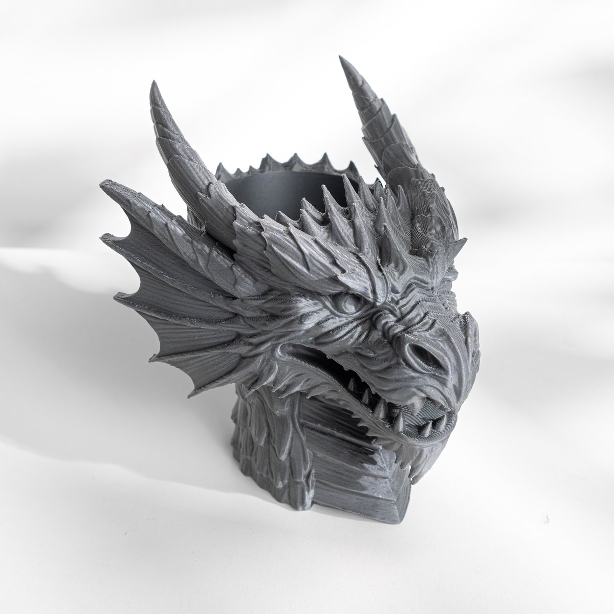 Skushy Dragon Bloempot - Moderne Designpot voor Kamerplanten - Sculpturale Plantenpot voor Woonkamer en Kantoor - Premium Woondecoratie