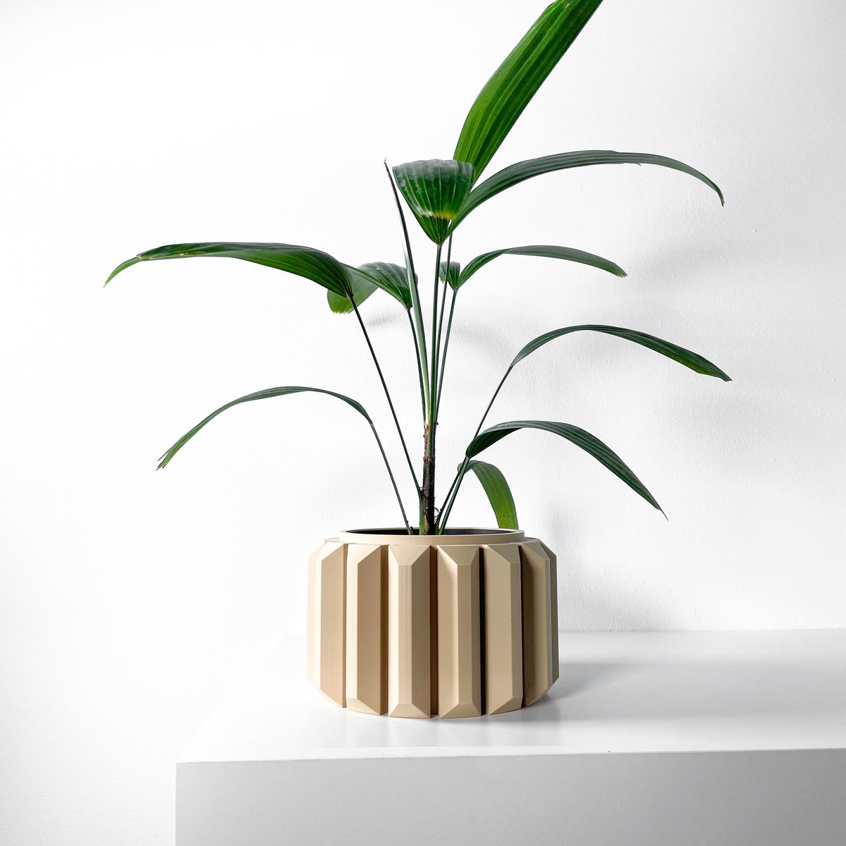 Skushy Ferix Bloempot - Moderne Designpot voor Kamerplanten - Sculpturale Plantenpot voor Woonkamer en Kantoor - Premium Woondecoratie