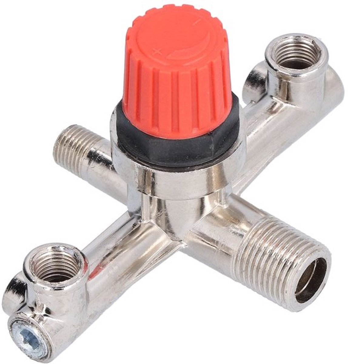 Dubbele Uitlaatbuis - Luchtcompressorschakelaar - Hoge nauwkeurigheid - 13 x 9 x 8 cm - Zuigertype structuur - Drukregelaar klep - Geschi...