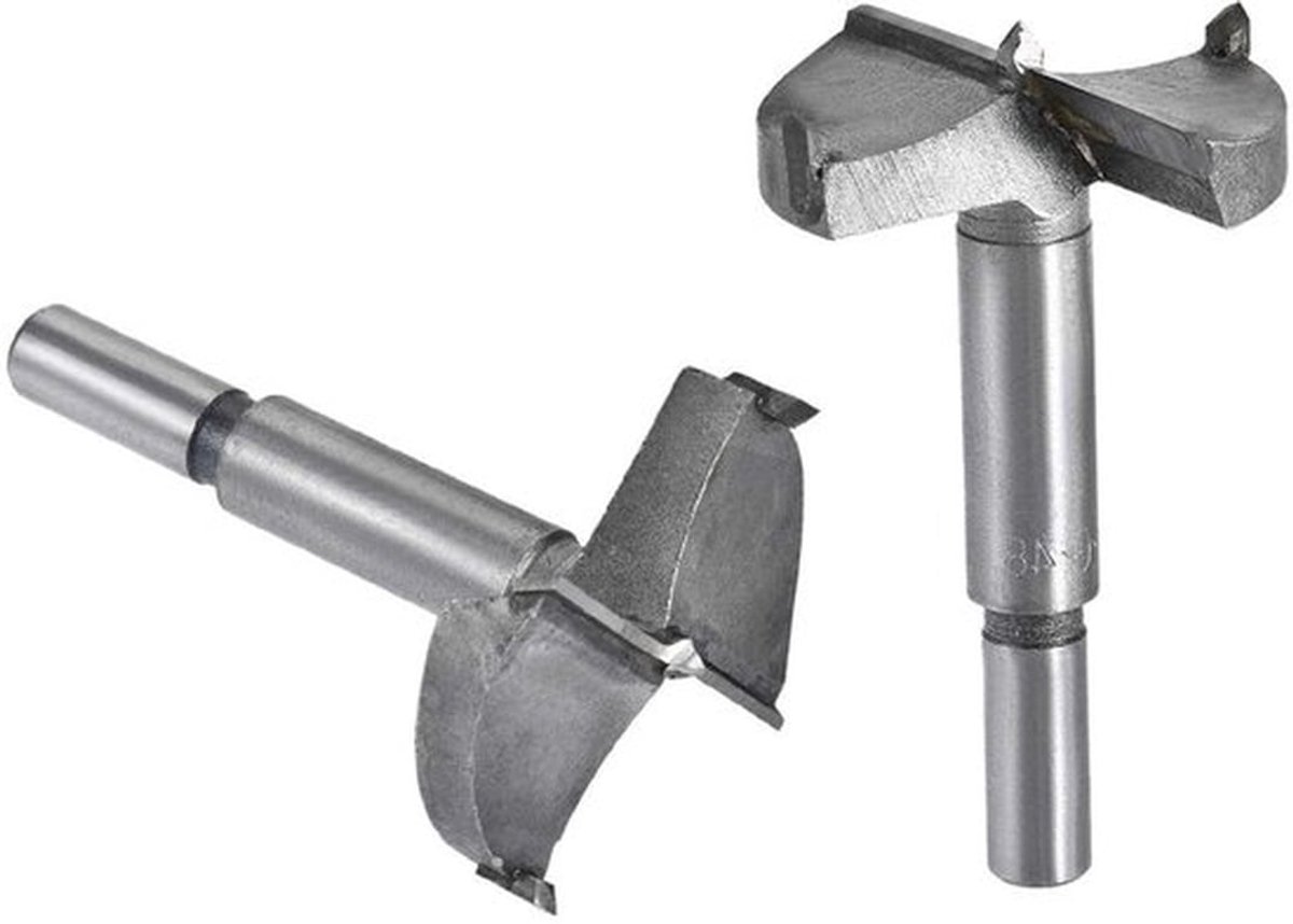 Forstner Boorbit - Houtgat Zaag - 2 Stuks - 48 mm en 50 mm - Boren in Hout - Professioneel Gereedschap - Voor Houtbewerkers