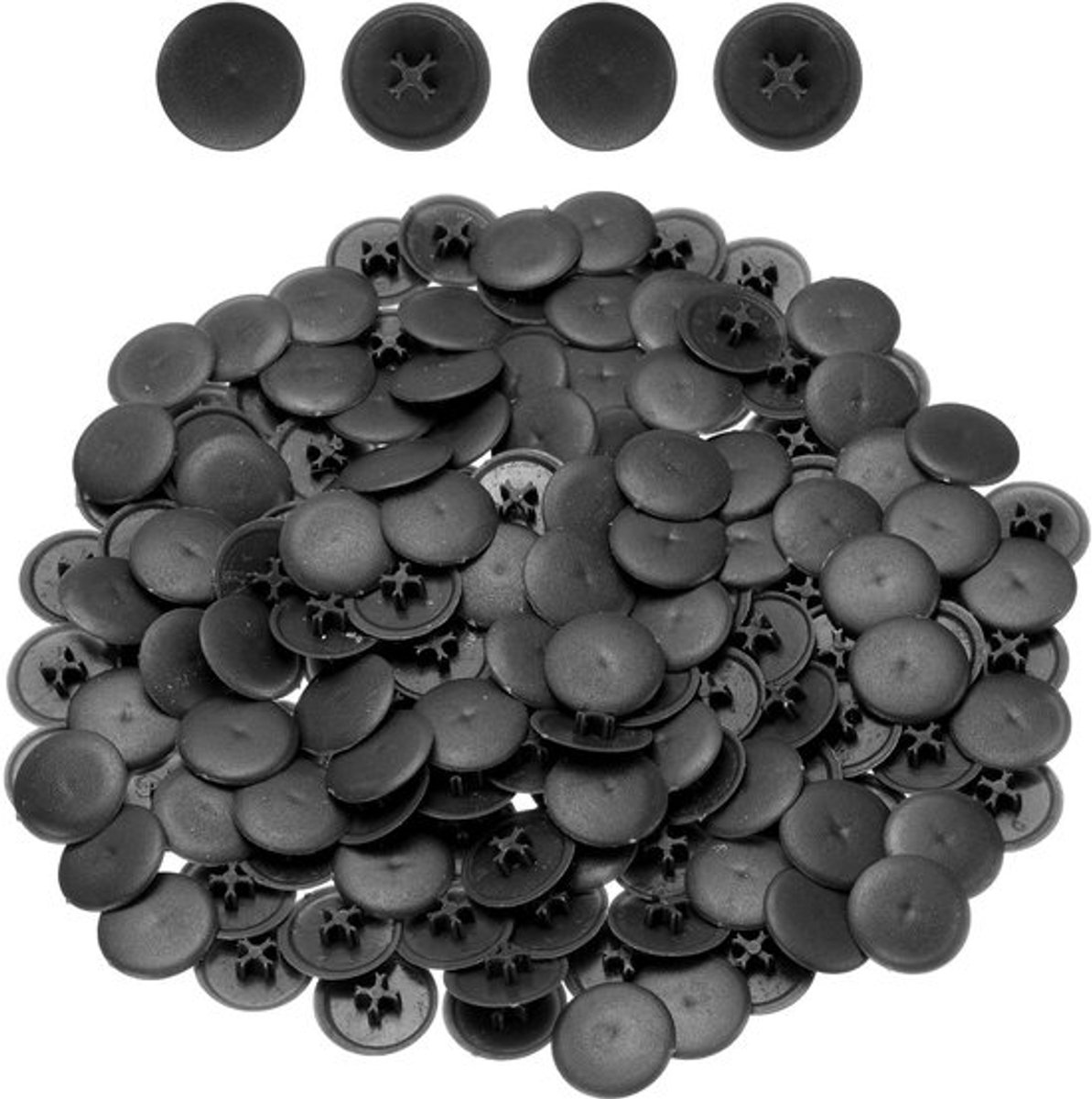 Schroefdoppen 108 stuks - 17 mm Snap-in Doppen - Decoratieve Dop voor Schroeven - Bescherming tegen Vocht/Dust - Hoogwaardig Kunststof - Voor Phillips Cam Fitting - Schroefdeksels