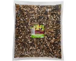 Vogelvoer 3 kg - Premium Mengsel - Zonnebloempitten - Soldatenvlieglarven - Meelwormpellets - Geschikt voor het hele jaar - Vogelsnoep