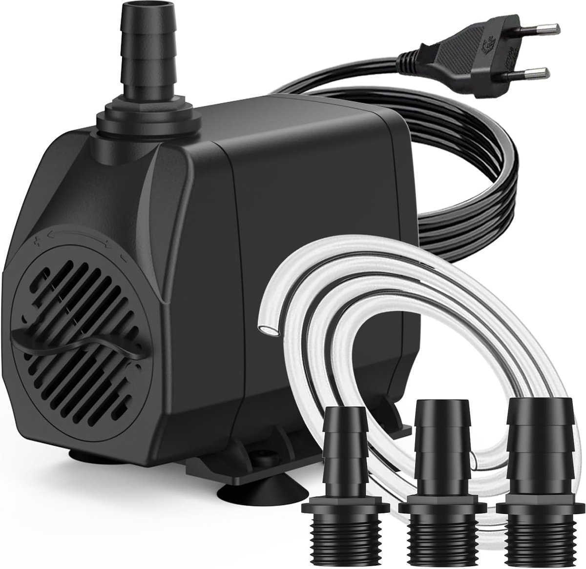 SnelShoppen - Fountain Pump 45W 2500L/U met Automatische Stopfunctie, Oververhittingsbescherming, Ultra Stille Waterpomp voor Fonteinen, Hydroponische