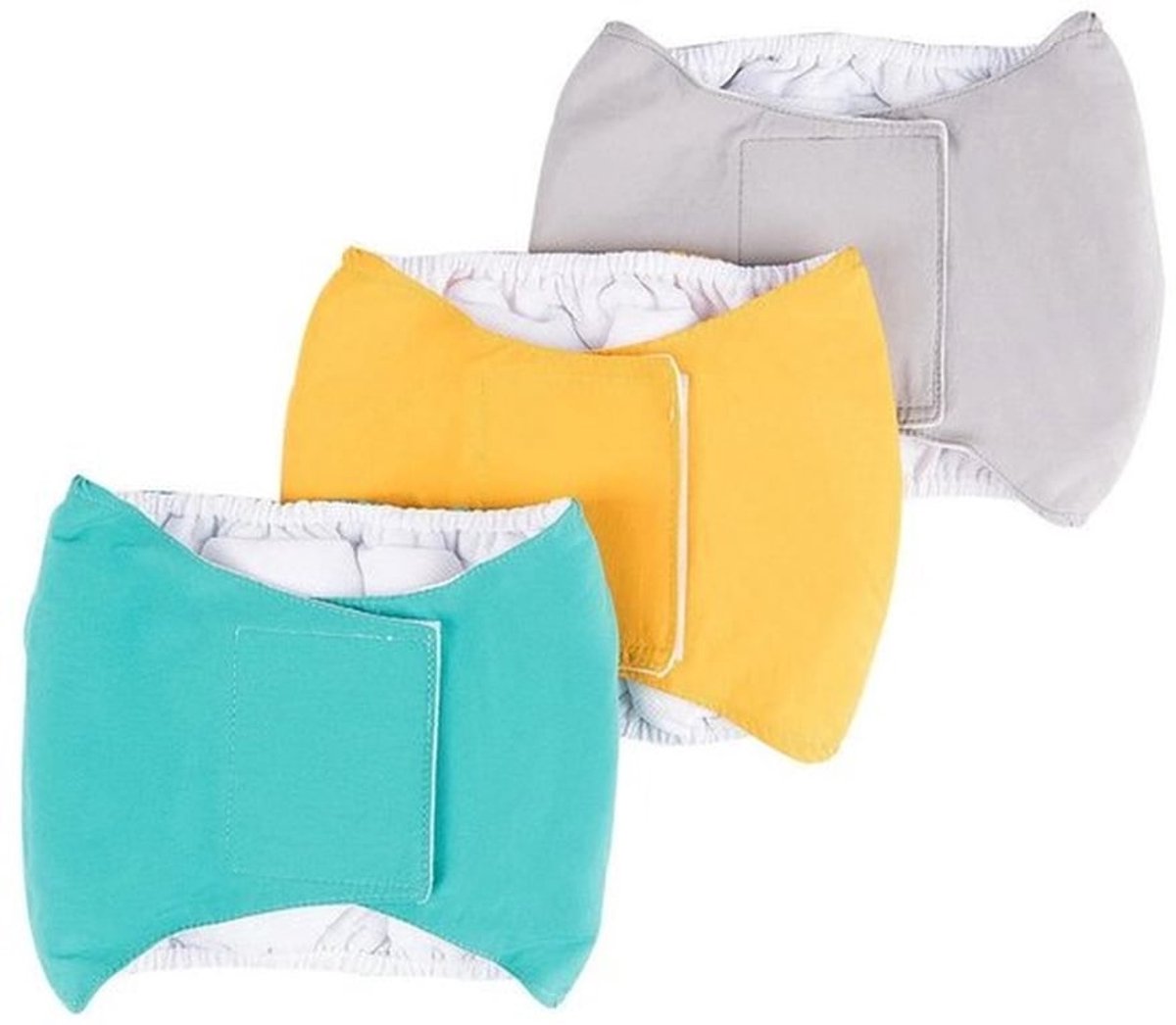 Hondenluiers, 3-pack, hygiënische broekjes voor huisdieren, unisex, milieuvriendelijk M