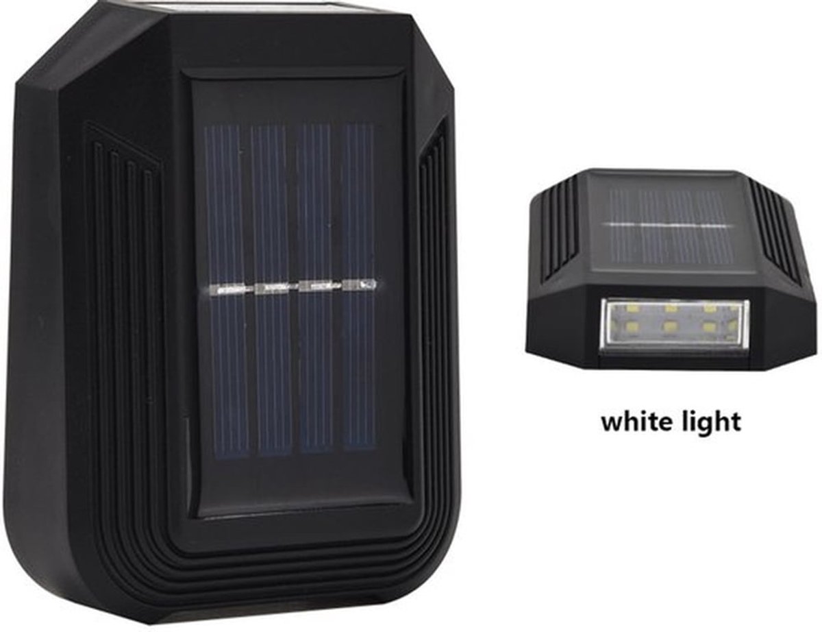 2 zonne-energie wandlampen, tuin- en binnenplaatswandlampen, buitendecoratie, muurverlicht