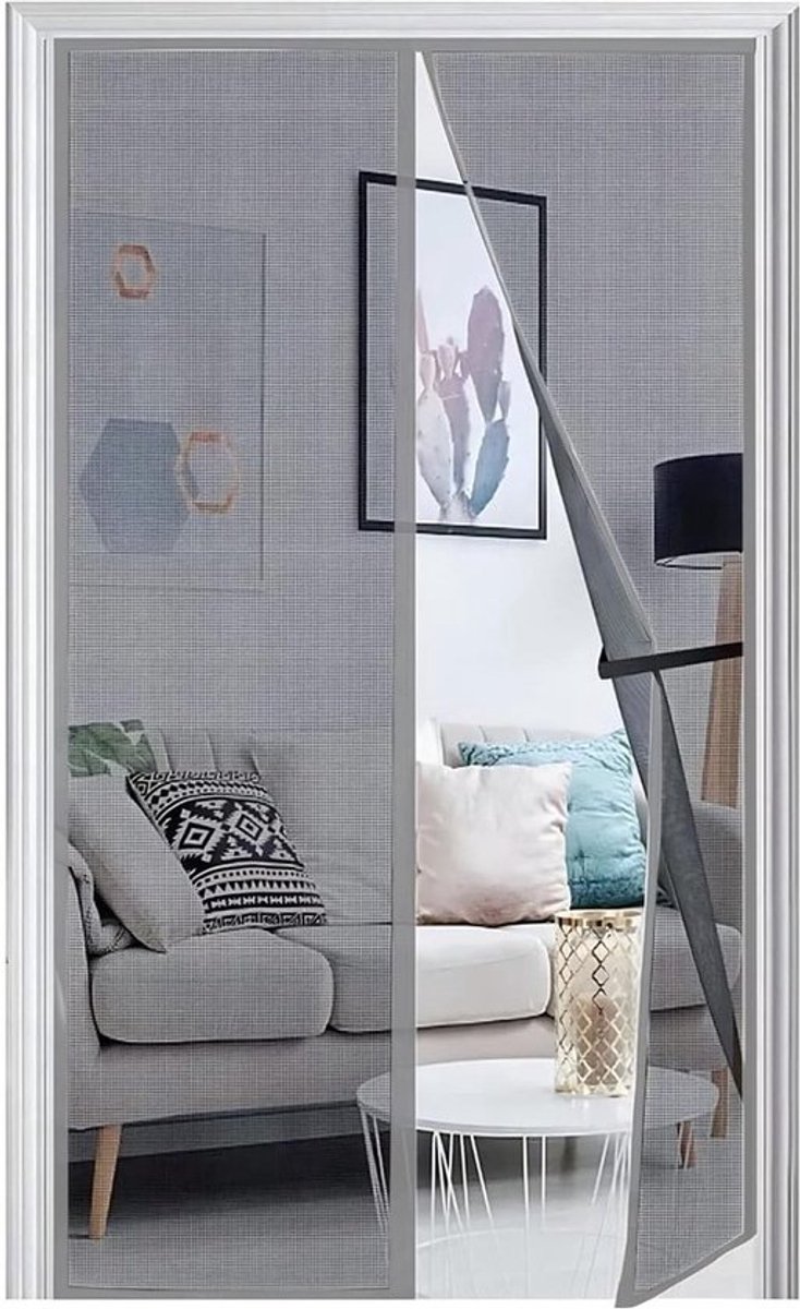 Panngu Vliegengaas, balkondeur, magnetisch, 170 x 250 cm, 2024 versterkt, vliegengordijn, terrasdeur, magneten, deuren zonder boren, vliegennet, balkon, insectenbescherming, deur, magnetisch muggennet