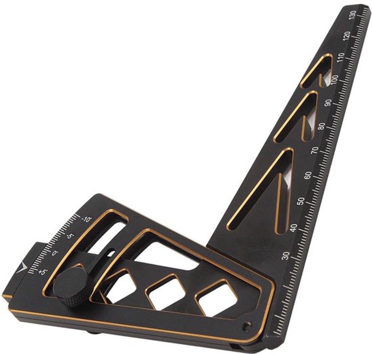 Hoekmeter Multifunctioneel - Aluminium Legering - Compact en Lichtgewicht - Duidelijke Schaal - Duurzaam en Slijtvast - Meetlat