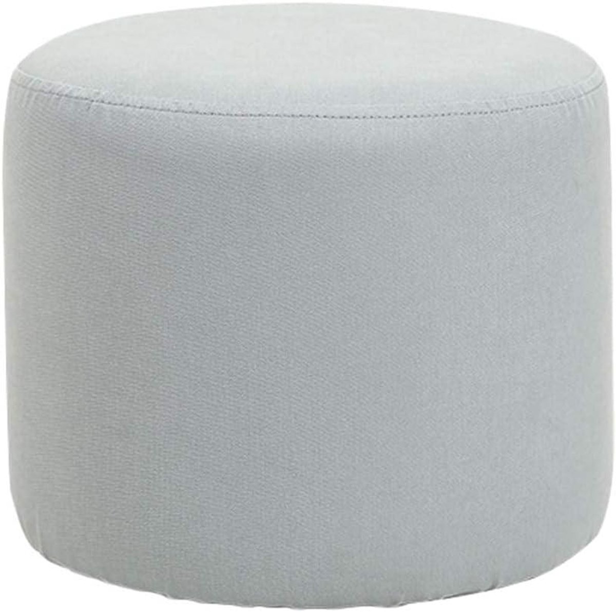 Voetenbankje Rond - Poef Ottomaan - Comfort Verhogend - Afneembare Hoes - 34 x 27 cm - Blauw