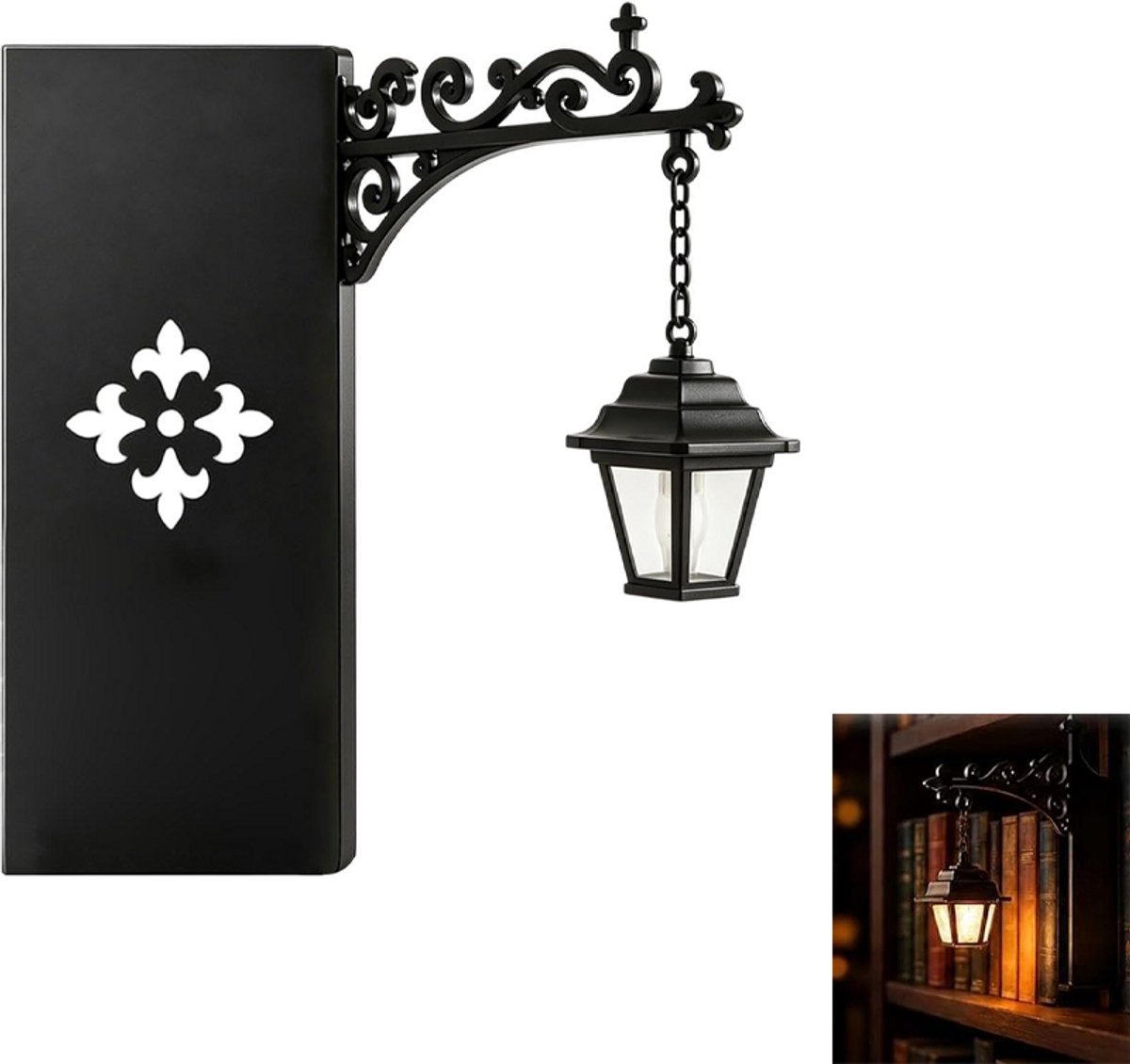 1-delige set - Boekenplanklamp - Leeslamp - Vintage decoratieve verlichting - Hangende boe