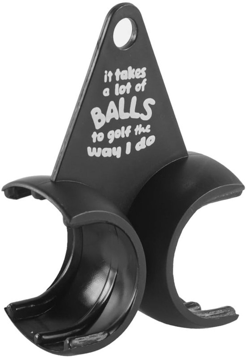 Golfbalhouder Gebruiksvriendelijk - Tee Houder - Zwart ABS - Clipmechanisme - Compact 10 x 6,3 x 3 cm - Lichtgewicht 17,8 g - Golfaccessoire
