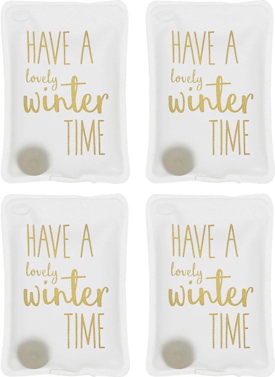 Handwarmers Oplaadbaar - Herbruikbare Warmtezakjes - Warmtepads - Lichtgewicht - Set van 4 - Zachte Hoes van 100% Kunststof