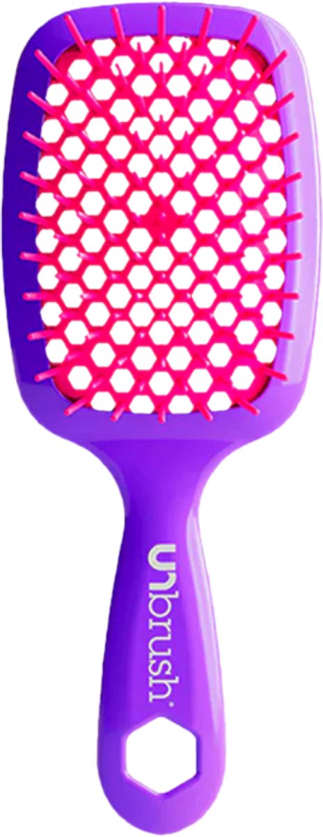 UNbrush Detangling Hair Brush Neon - Electric Berry