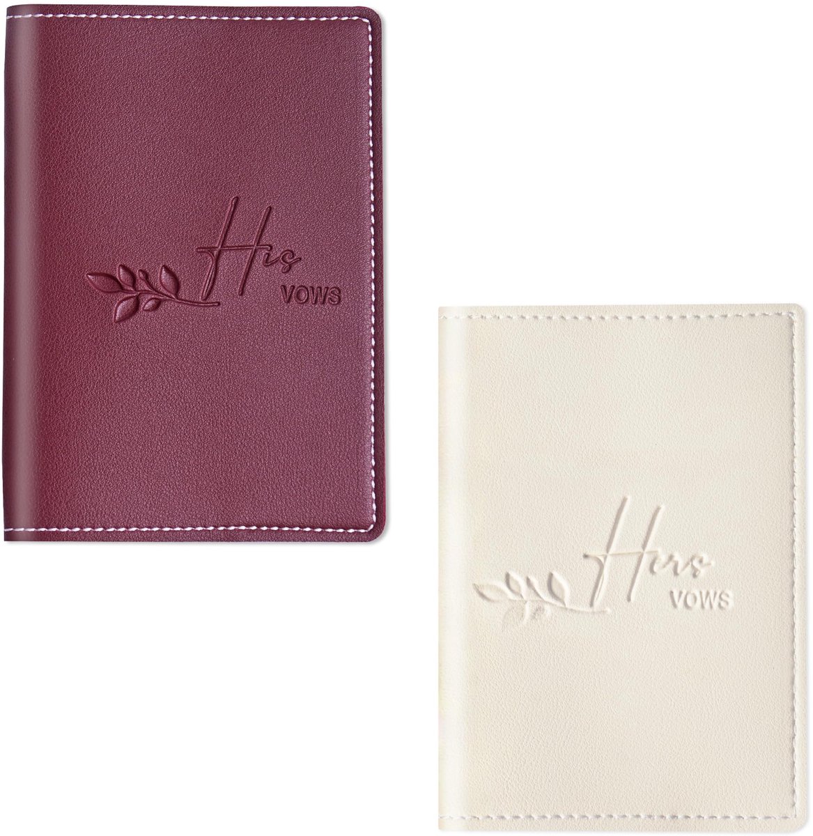 SnelShoppen - 2 Stuks Geluksboeken voor Huwelijksgroeten, Cadeau voor Hem en Haar, Goudfolie, 12 Pagina's, Rood en Wit, Perfect voor Huwelijksfeest