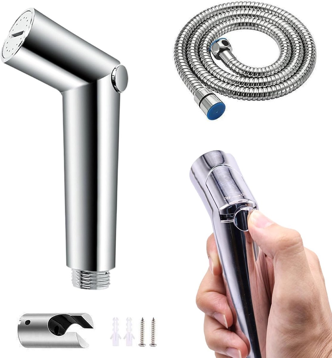 Verstelbare Handdouche Set voor Bidet Toilet, Douche Bidet Sprayer met Slang, Ideaal voor Huisdieren en Badkamergebruik