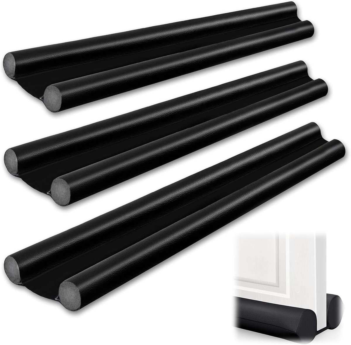 Draai- en tochtstrip voor deuren van 95 cm - Tochtwerende deurmat, geluidsisolatie en windstopper voor optimale isolatie