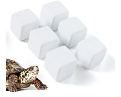 Mineraalblok 6 stuks - Voedingssupplementen - Groei- en wellnessondersteuning - Natuurlijke formule - Accessoires voor terrarium/aquarium - Onmisbare aanvulling voor reptielen - Voedingssupplement
