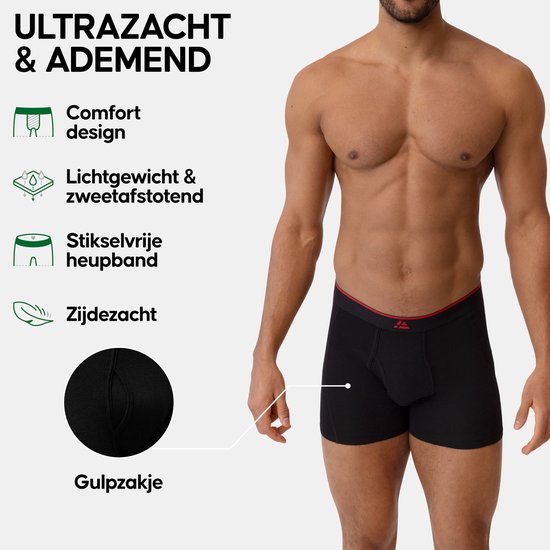 DANISH ENDURANCE Bamboe Boxershorts Comfortabel Ademend Ondergoed DANISH ENDURANCE Bamboe Boxershorts Comfortabel Ademend Ondergoed