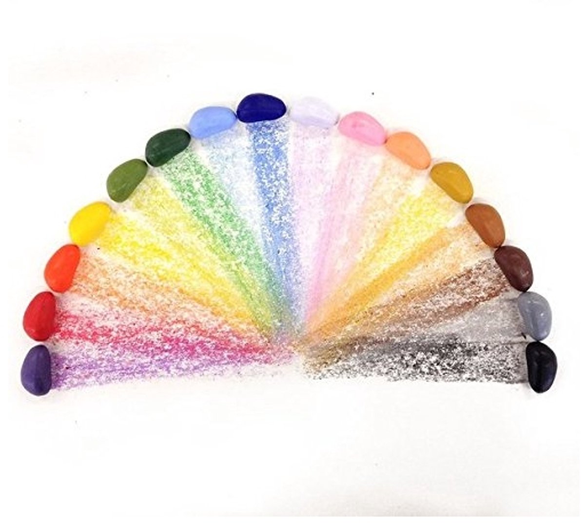Crayon rocks - waskrijtjes - niet giftig - pengreep stimuleren - 16 stuks — afbeelding 6