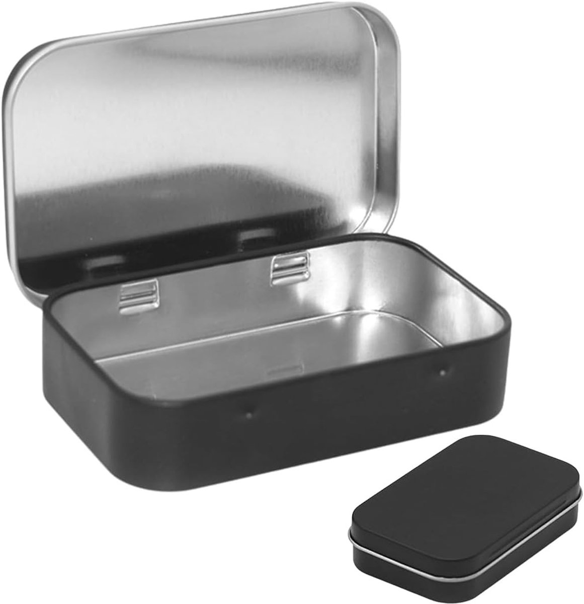 Metaal Opbergdoos voor Kleine Voorwerpen, Mini Organizer voor Huishoudelijk Gebruik en Gereedschap (Zwart)