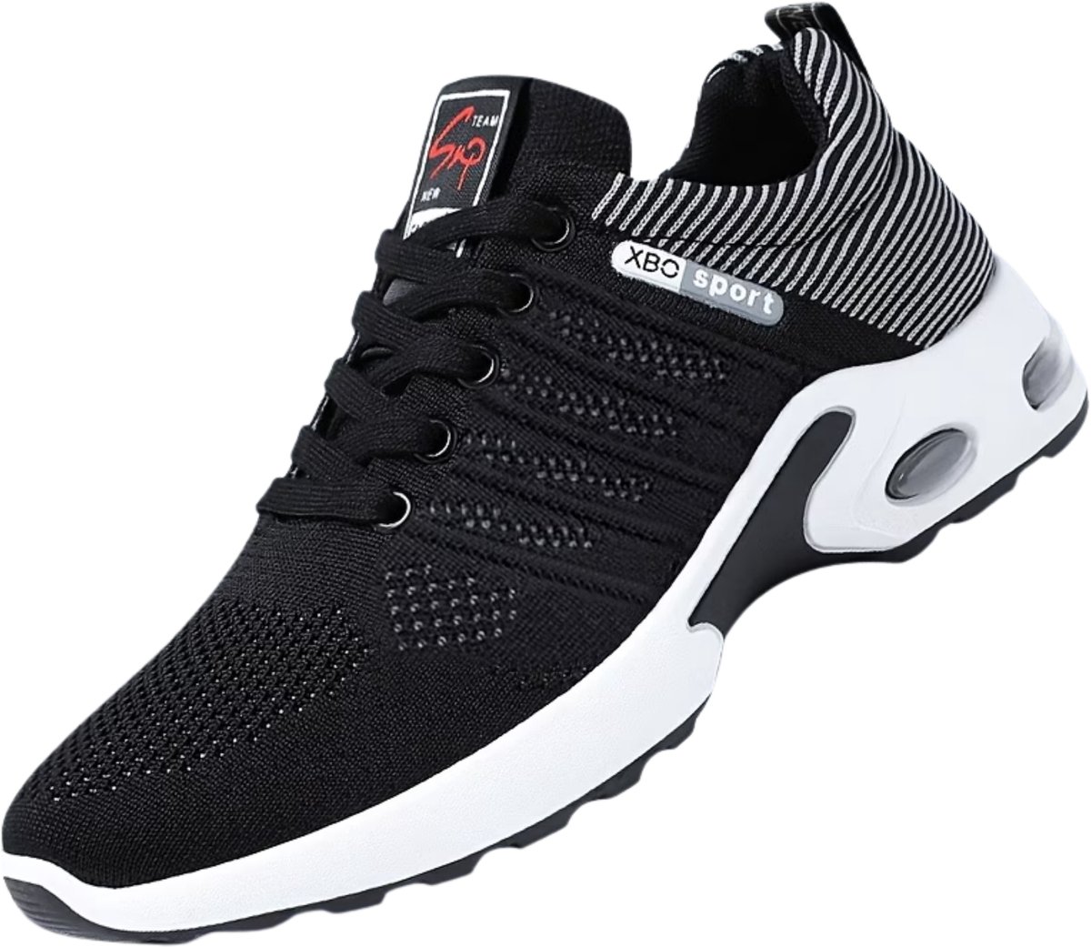 Currero Schoenen Heren Sneakers Comfortabel Wandelschoenen Casual Volwassenen en 45 Zwart