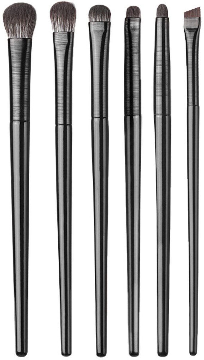 Make-upkwastenset, set van 6, professionele oogmake-uppenselen, make-upset, oogschaduwset voor contouren en definiëren
